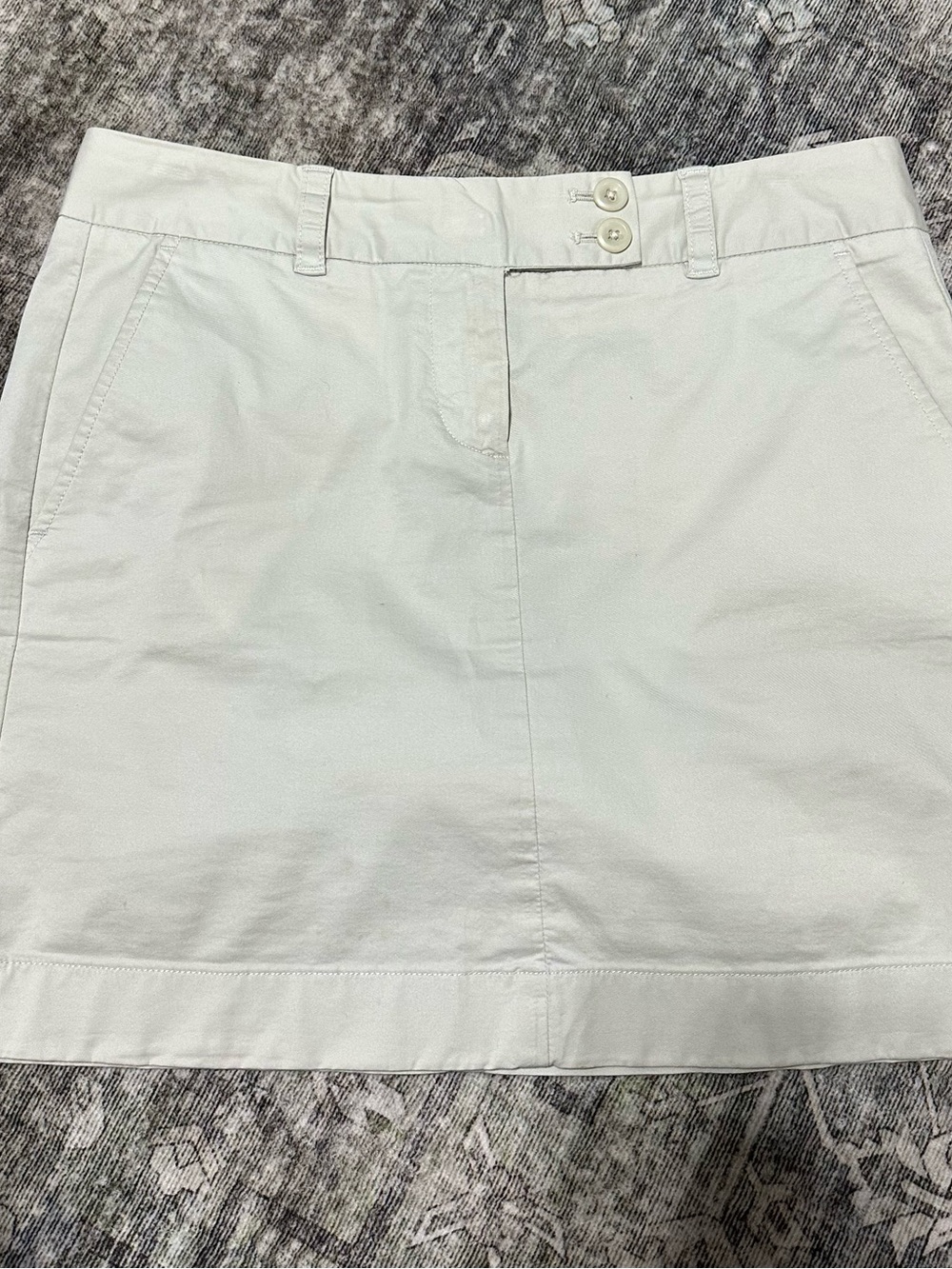 Vineyard Vines Sz 4 Khaki Cotton Mini Skirt